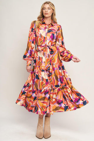 ROSEWOOD ROMANCE WOVEN MIDI DRESS - Glamourous Grace