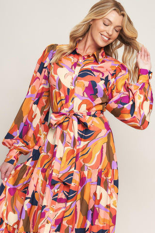 ROSEWOOD ROMANCE WOVEN MIDI DRESS - Glamourous Grace