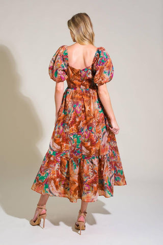 BRING US BACK WOVEN MIDI DRESS - Glamourous Grace