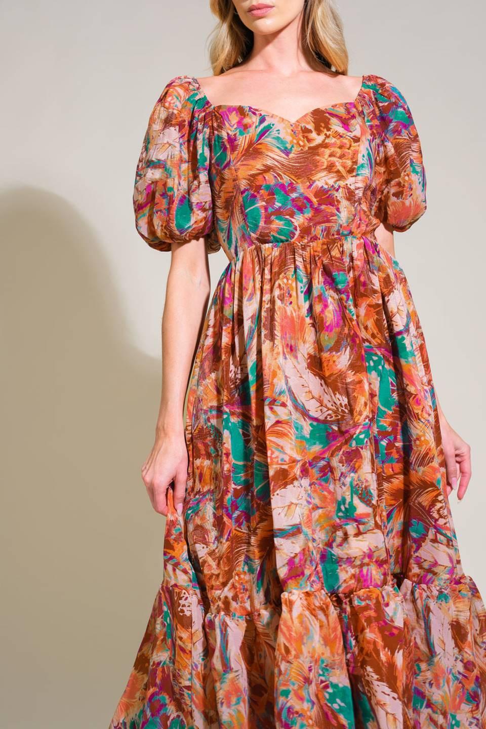 BRING US BACK WOVEN MIDI DRESS - Glamourous Grace