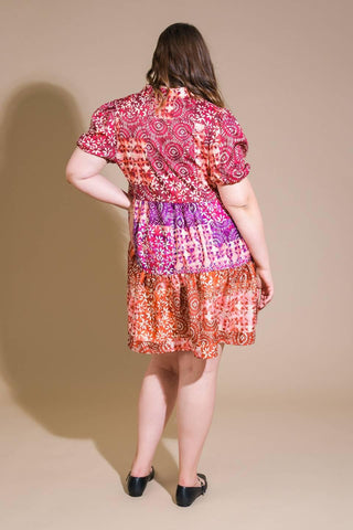 KEEP IT INTERESTING WOVEN MINI DRESS - Glamourous Grace