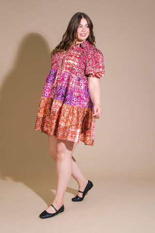 KEEP IT INTERESTING WOVEN MINI DRESS - Glamourous Grace