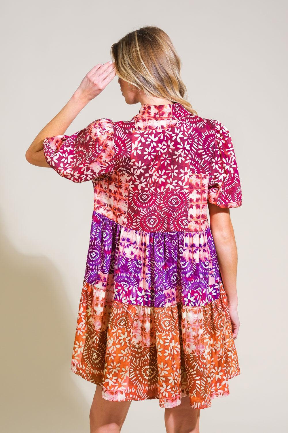 KEEP IT INTERESTING WOVEN MINI DRESS - Glamourous Grace