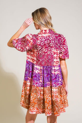KEEP IT INTERESTING WOVEN MINI DRESS - Glamourous Grace