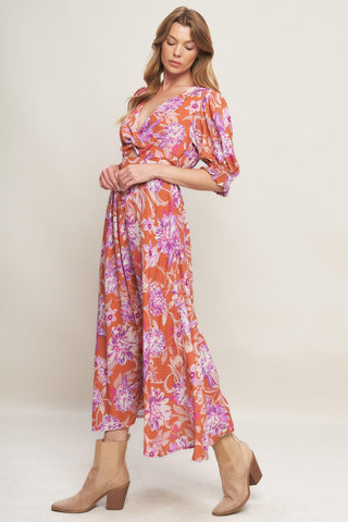 MEADOW SERENADE WOVEN MIDI DRESS - Glamourous Grace