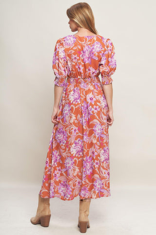 MEADOW SERENADE WOVEN MIDI DRESS - Glamourous Grace
