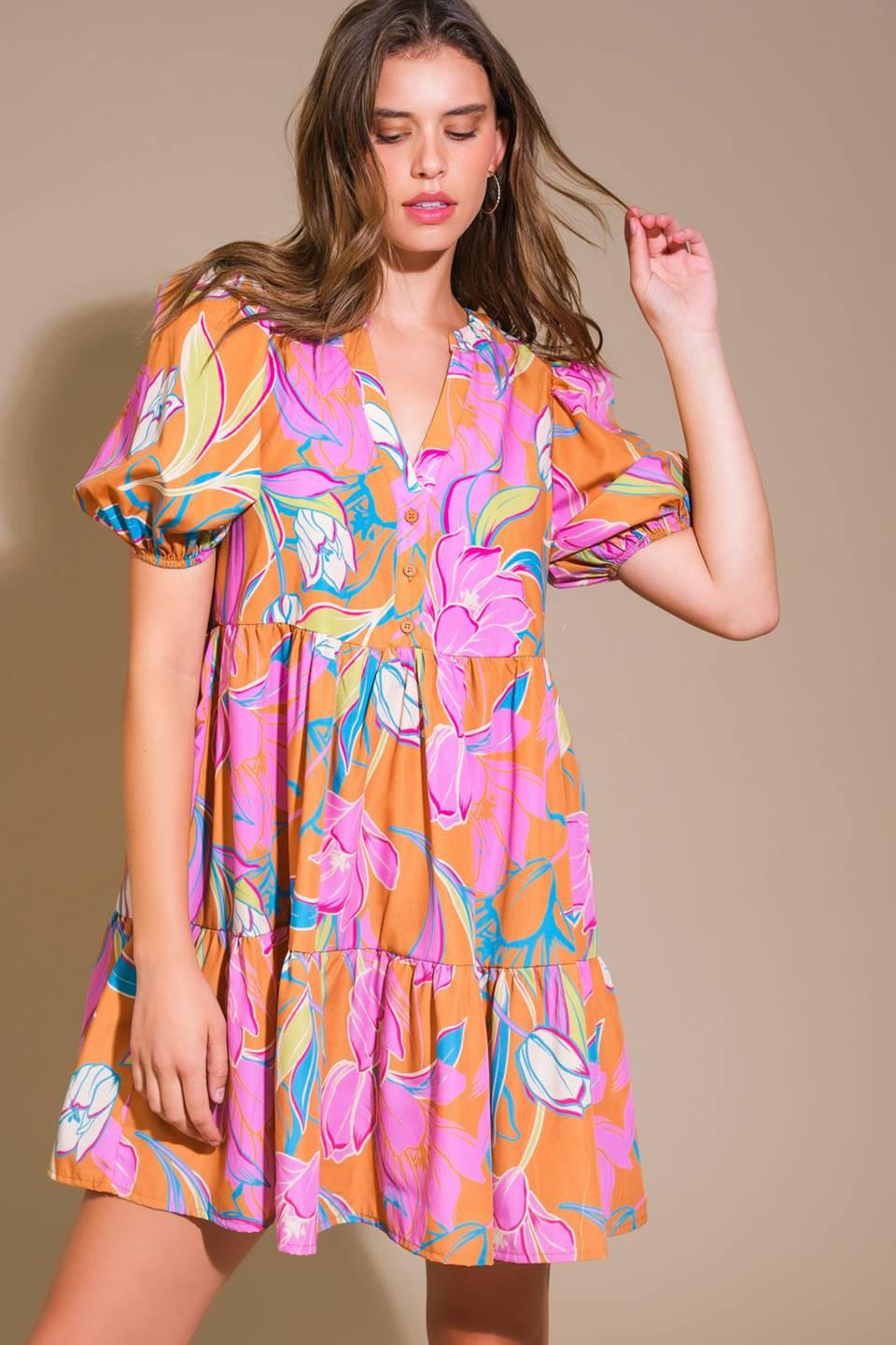 MOMENTOUS CUTENESS WOVEN MINI DRESS - Glamourous Grace