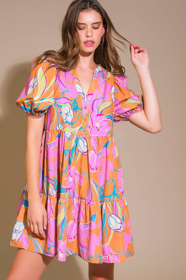 MOMENTOUS CUTENESS WOVEN MINI DRESS - Glamourous Grace