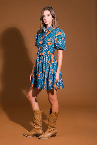 FLOWER GIRL WOVEN MINI DRESS - Glamourous Grace