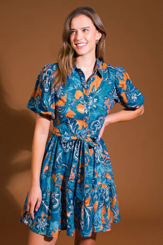 FLOWER GIRL WOVEN MINI DRESS - Glamourous Grace