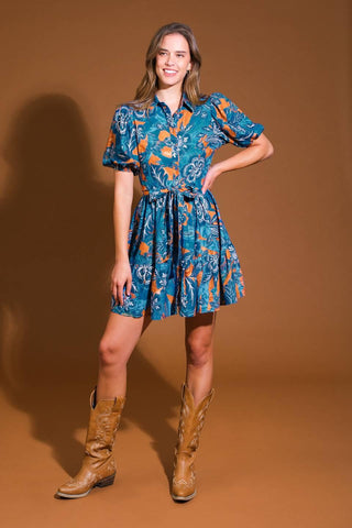 FLOWER GIRL WOVEN MINI DRESS - Glamourous Grace