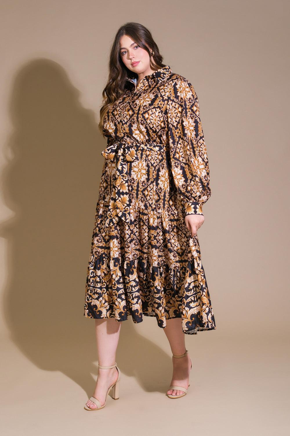 CELESTIAL BEAUTY WOVEN MIDI DRESS - Glamourous Grace