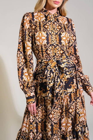 CELESTIAL BEAUTY WOVEN MIDI DRESS - Glamourous Grace