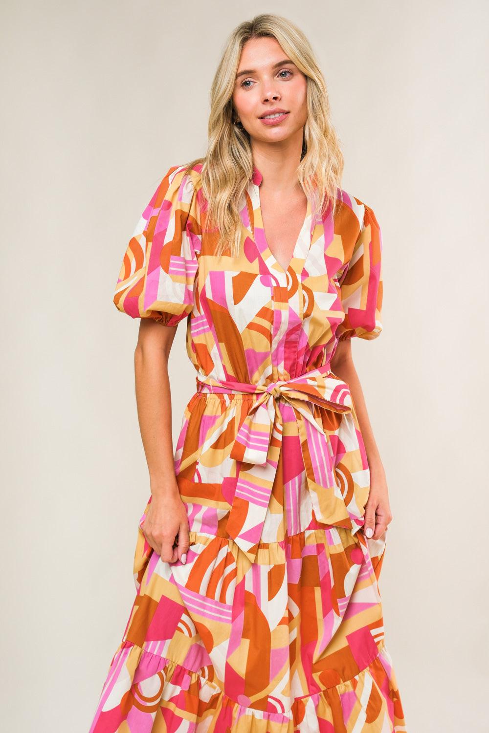 HARBOR POINT WOVEN MIDI DRESS - Glamourous Grace