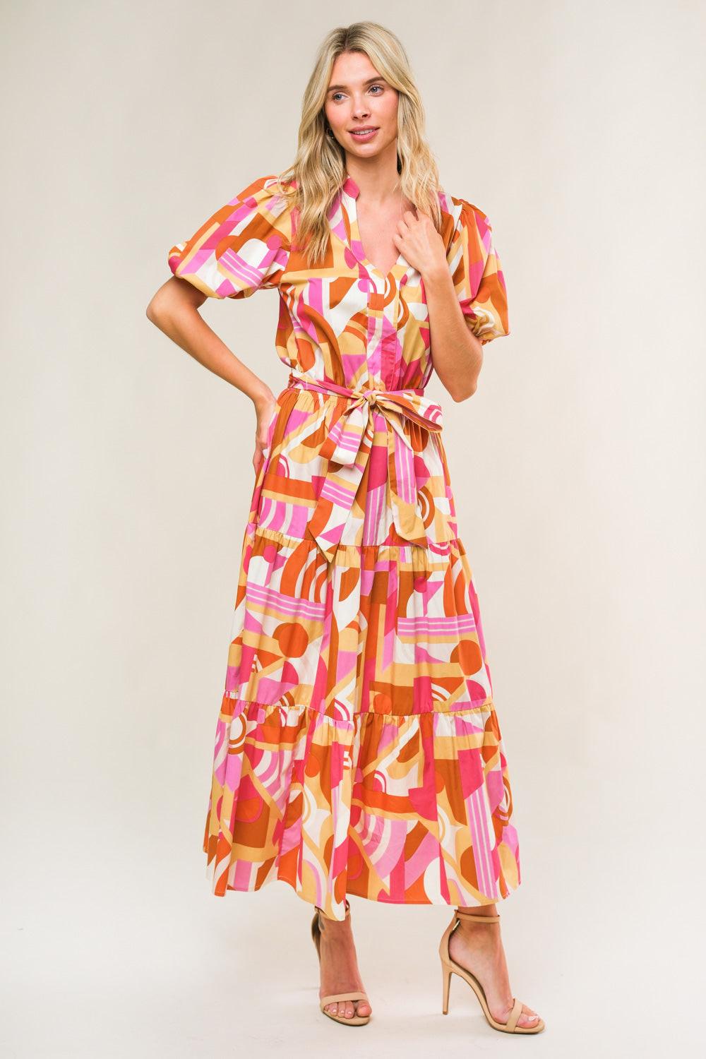 HARBOR POINT WOVEN MIDI DRESS - Glamourous Grace