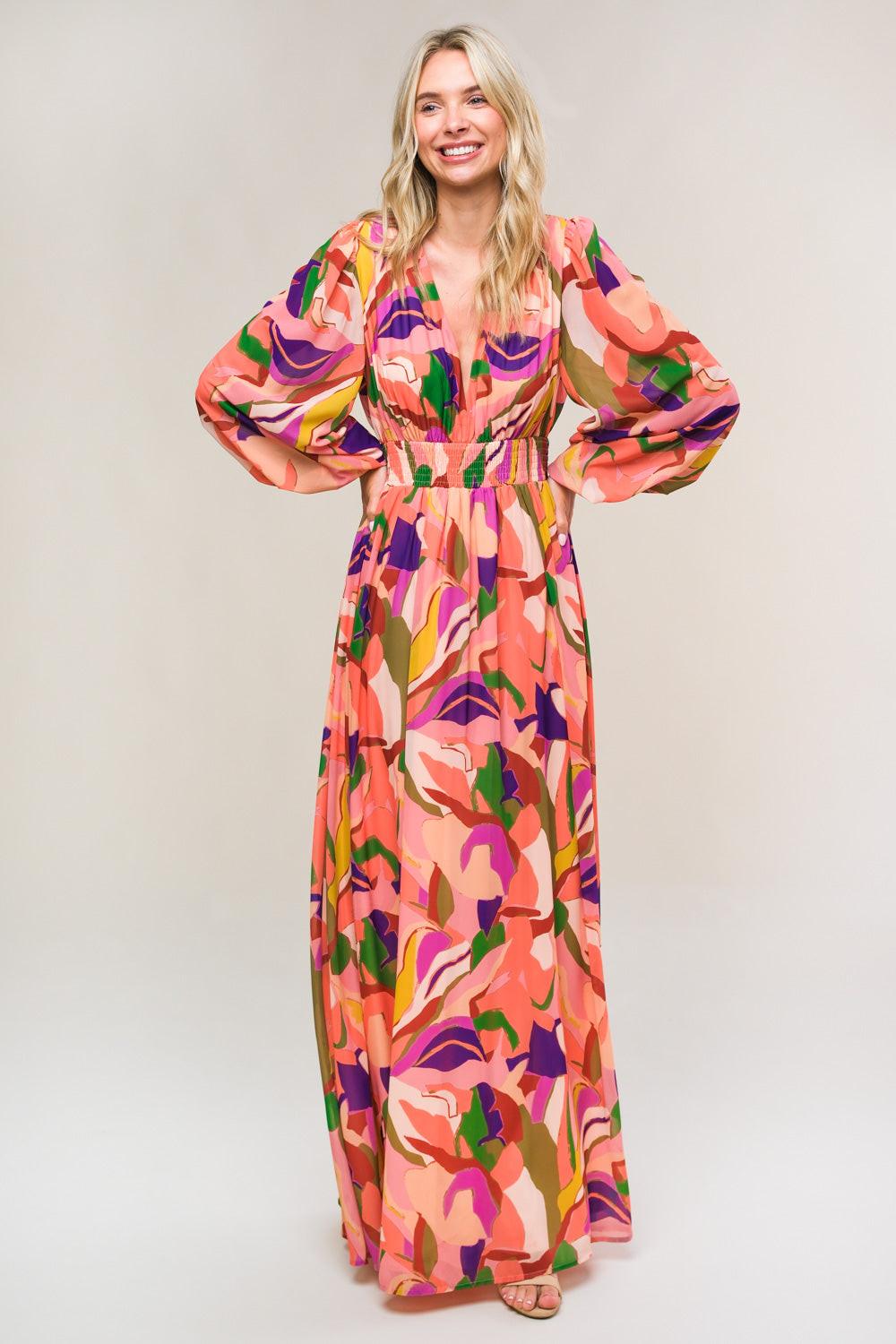OVER AND OVER WOVEN MAXI DRESS - Glamourous Grace