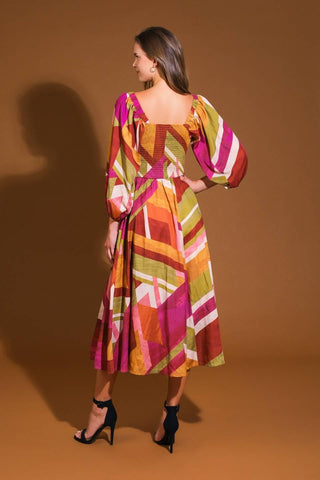 FLORAL CASCADE WOVEN MINI DRESS - Glamourous Grace