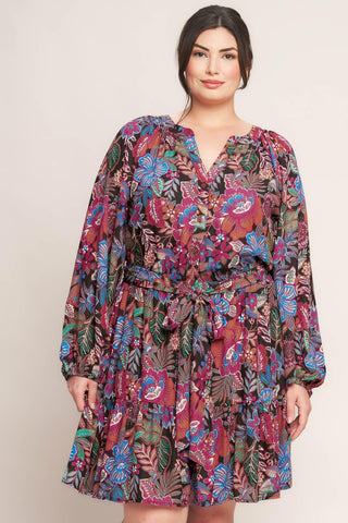 FLORAL BLISS WOVEN MINI DRESS - Glamourous Grace