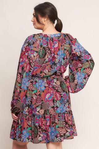 FLORAL BLISS WOVEN MINI DRESS - Glamourous Grace