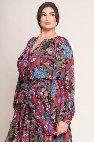 FLORAL BLISS WOVEN MINI DRESS - Glamourous Grace