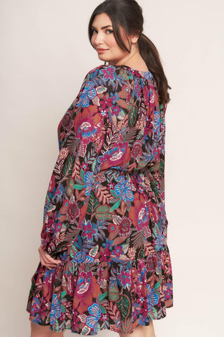 FLORAL BLISS WOVEN MINI DRESS - Glamourous Grace