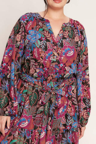 FLORAL BLISS WOVEN MINI DRESS - Glamourous Grace