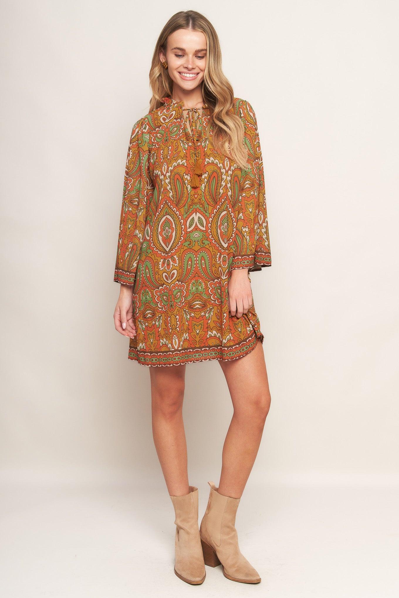 CROSS MY MIND WOVEN MINI DRESS - Glamourous Grace