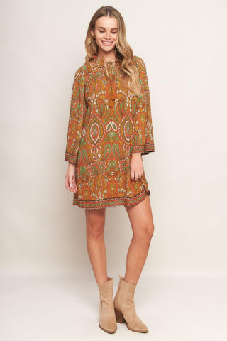 CROSS MY MIND WOVEN MINI DRESS - Glamourous Grace