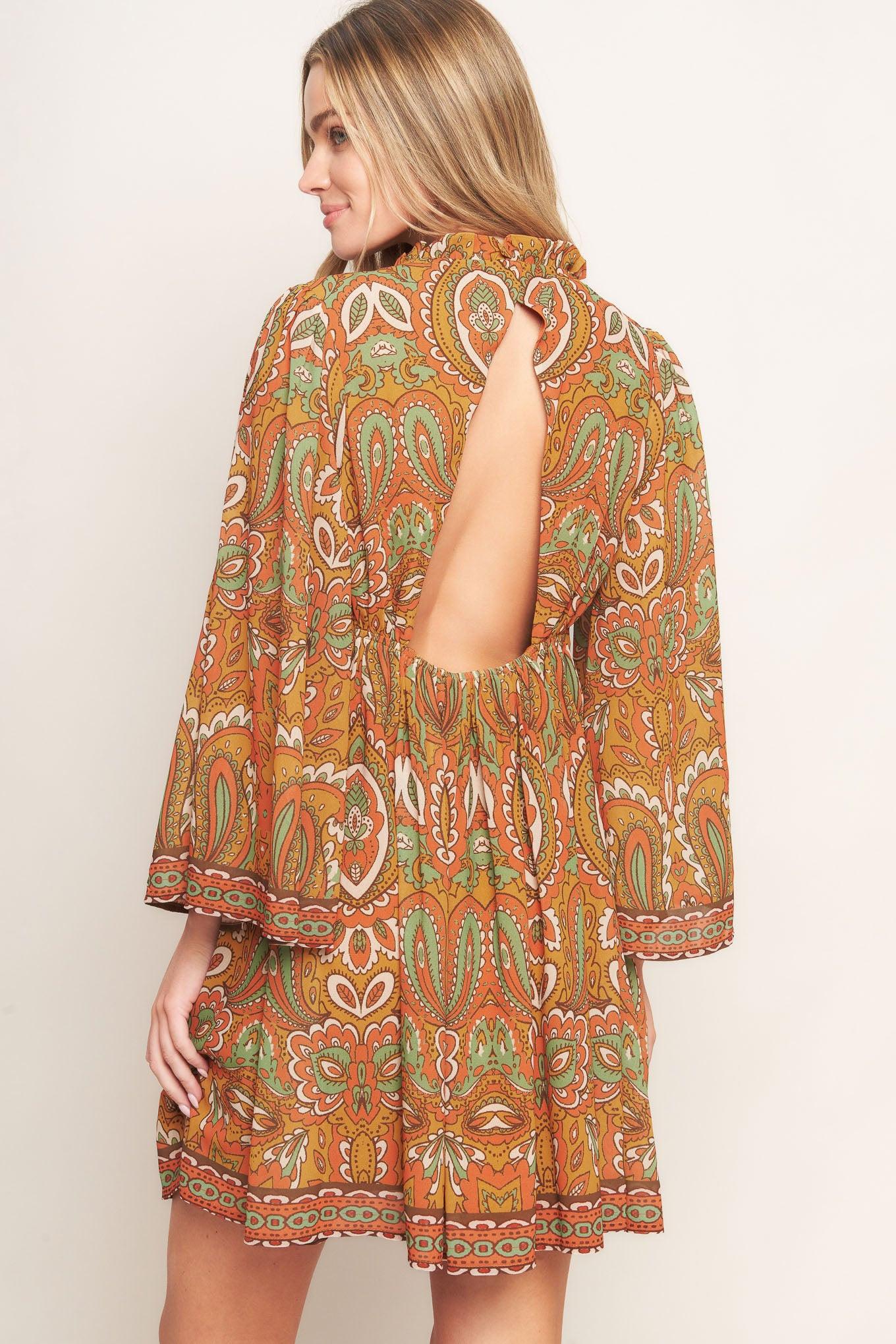 CROSS MY MIND WOVEN MINI DRESS - Glamourous Grace