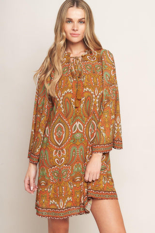 CROSS MY MIND WOVEN MINI DRESS - Glamourous Grace