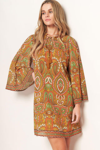CROSS MY MIND WOVEN MINI DRESS - Glamourous Grace