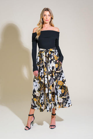 TWIST ON TIMELESS WOVEN MIDI DRESS - Glamourous Grace