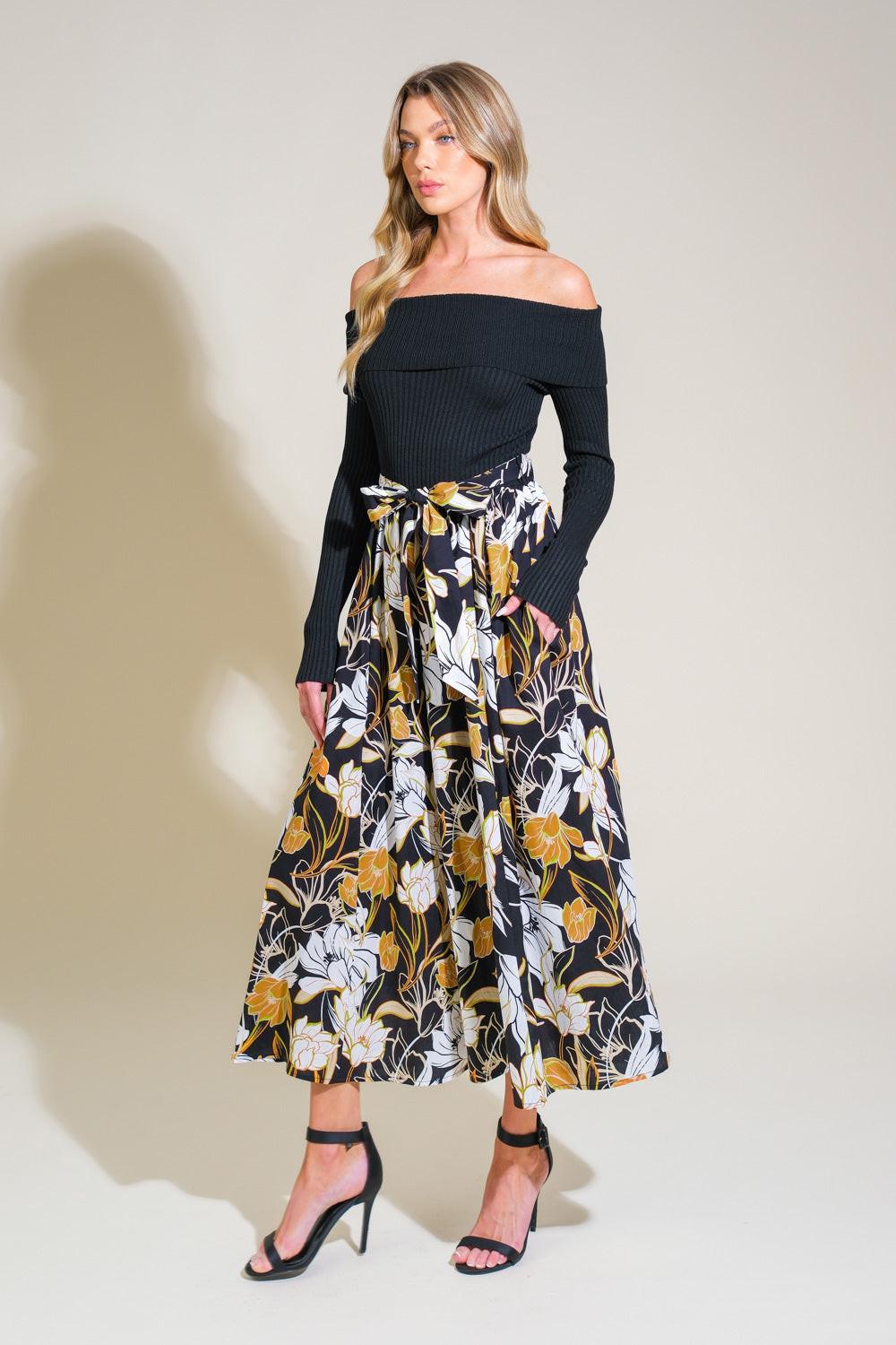 TWIST ON TIMELESS WOVEN MIDI DRESS - Glamourous Grace