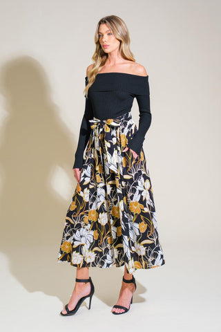 TWIST ON TIMELESS WOVEN MIDI DRESS - Glamourous Grace
