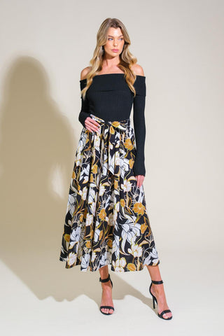 TWIST ON TIMELESS WOVEN MIDI DRESS - Glamourous Grace