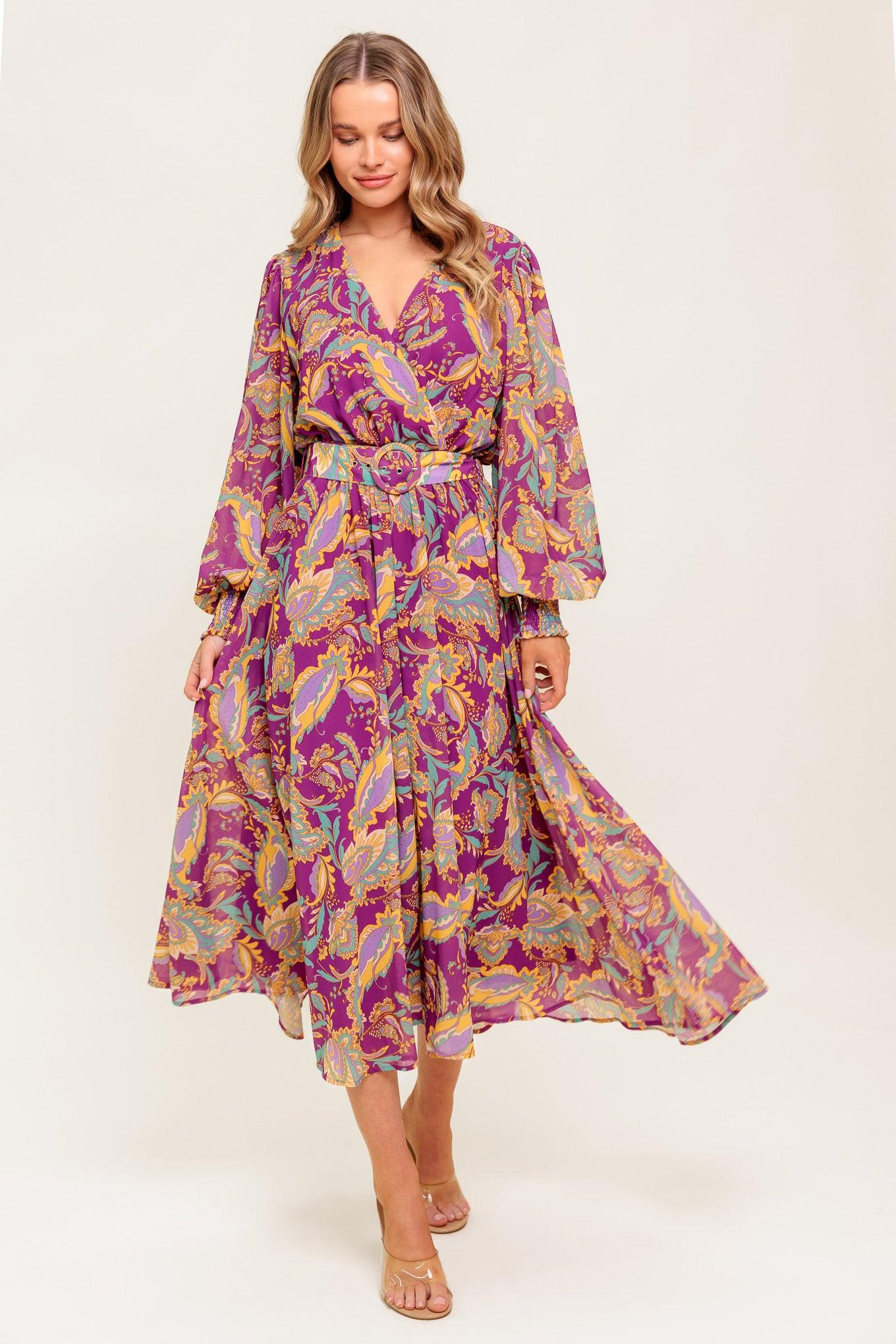 GOING WITH ELEGANCE WOVEN MIDI DRESS - Glamourous Grace