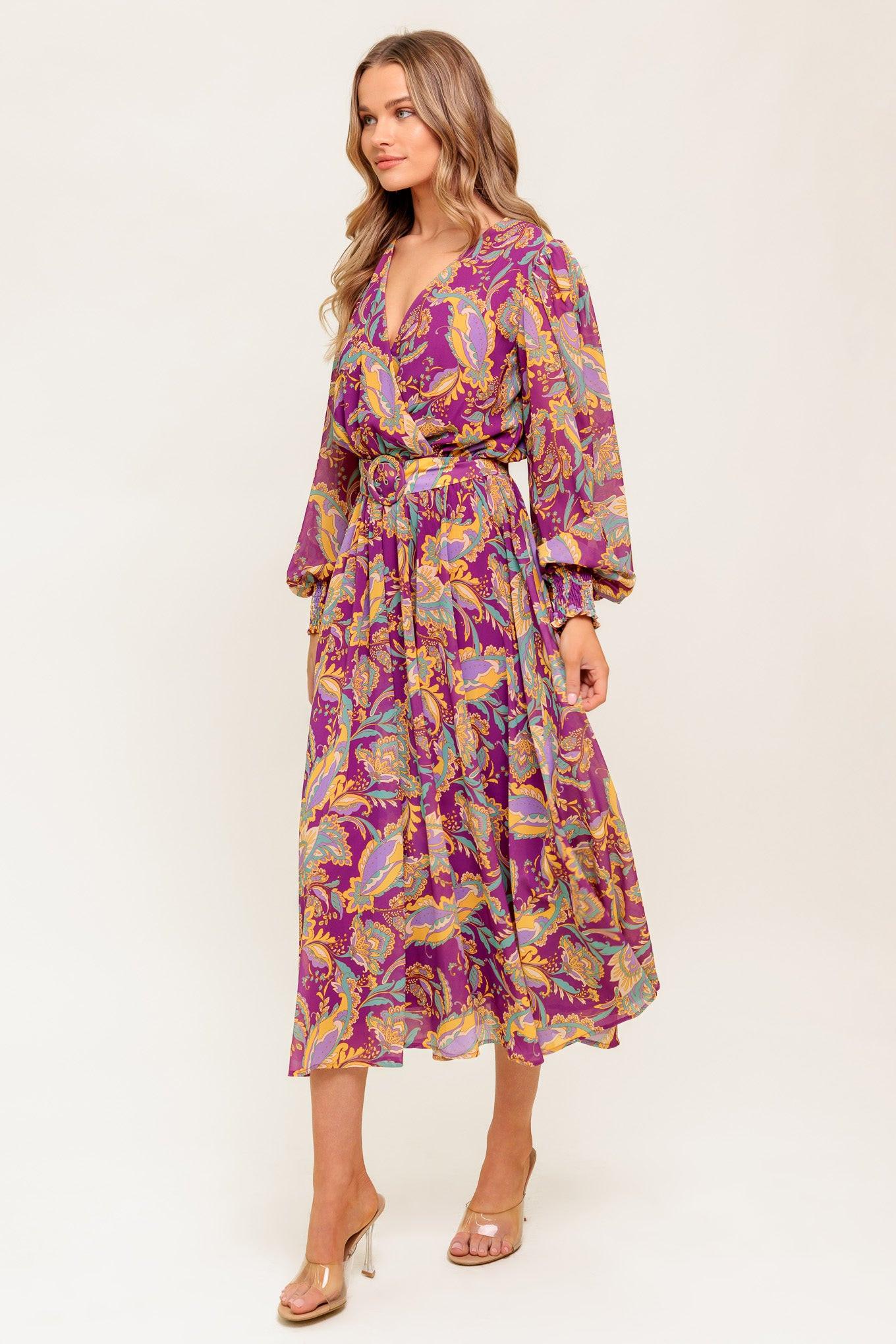 GOING WITH ELEGANCE WOVEN MIDI DRESS - Glamourous Grace