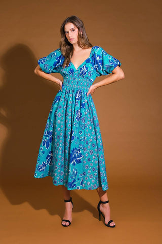 NEW CASTLE WOVEN MIDI DRESS - Glamourous Grace