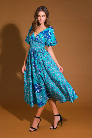NEW CASTLE WOVEN MIDI DRESS - Glamourous Grace