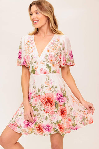 THE WORLD AWAITS LIGHT PINK WOVEN MINI DRESS - Glamourous Grace
