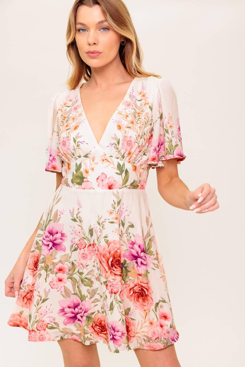 THE WORLD AWAITS LIGHT PINK WOVEN MINI DRESS - Glamourous Grace