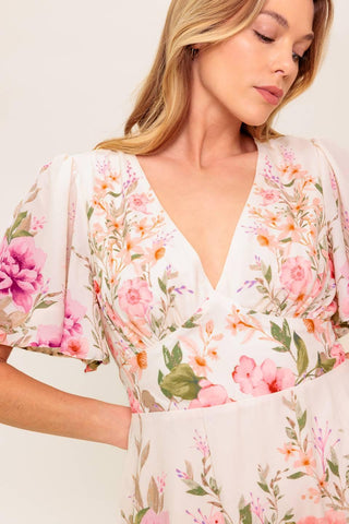 THE WORLD AWAITS LIGHT PINK WOVEN MINI DRESS - Glamourous Grace