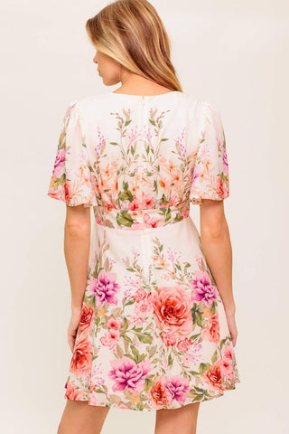 THE WORLD AWAITS LIGHT PINK WOVEN MINI DRESS - Glamourous Grace