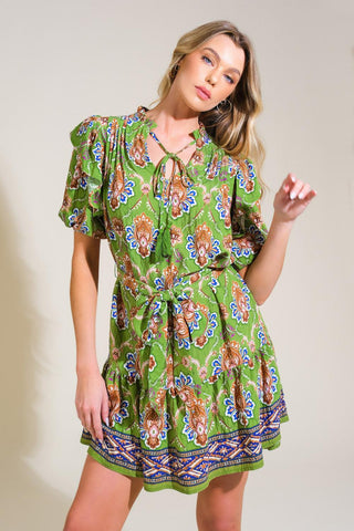 PURE SERENITY WOVEN MINI DRESS - Glamourous Grace