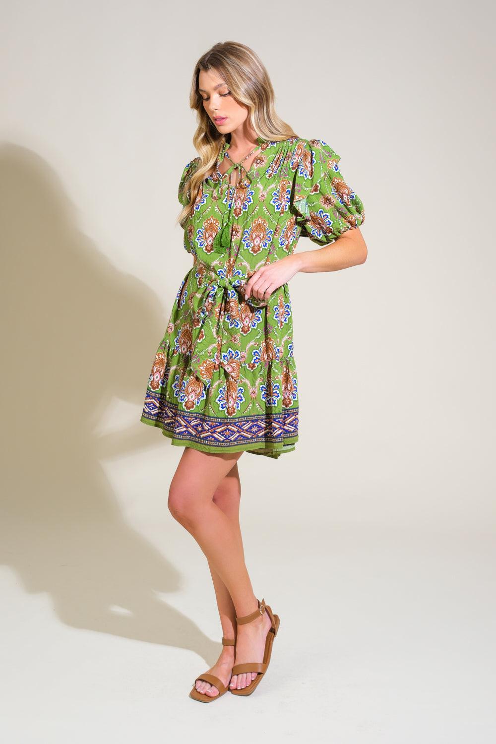 PURE SERENITY WOVEN MINI DRESS - Glamourous Grace
