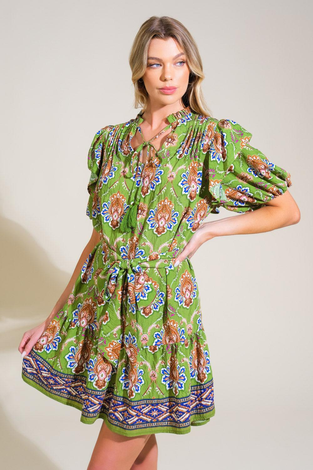PURE SERENITY WOVEN MINI DRESS - Glamourous Grace