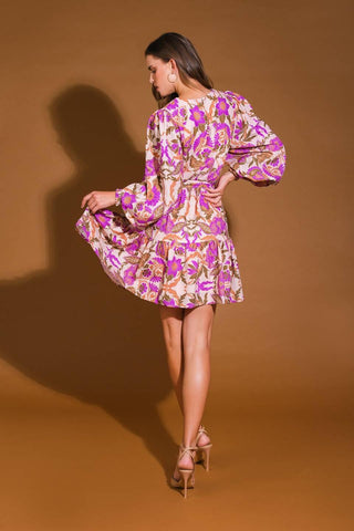 BLISSFUL STROLLS WOVEN MINI DRESS - Glamourous Grace
