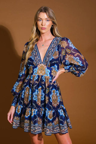 SO DELIGHTED WOVEN MINI DRESS - Glamourous Grace
