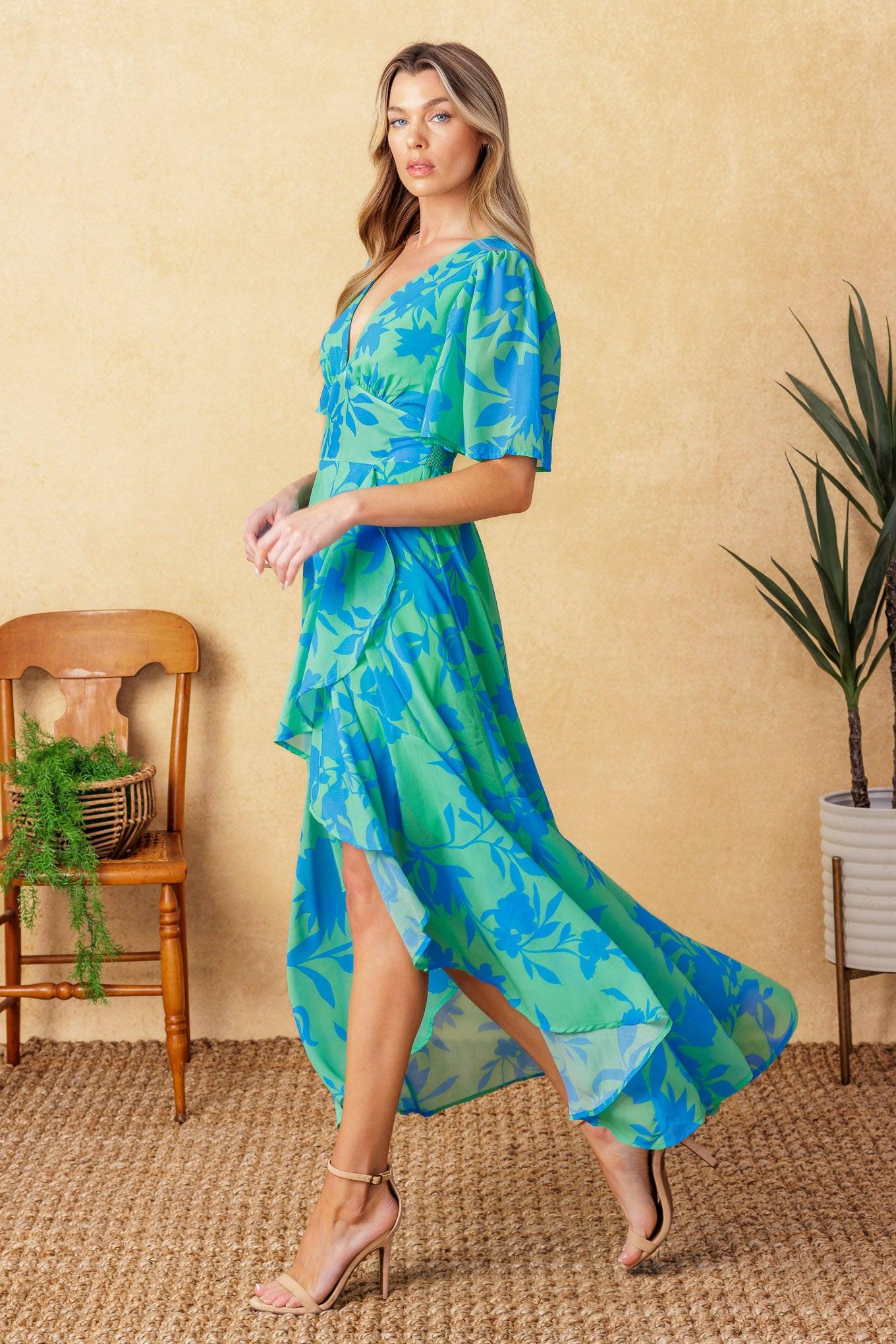FOREVER DAYDREAMING WOVEN MIDI DRESS - Glamourous Grace