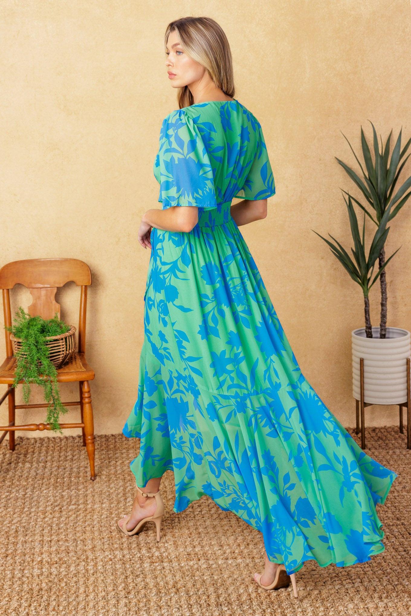 FOREVER DAYDREAMING WOVEN MIDI DRESS - Glamourous Grace